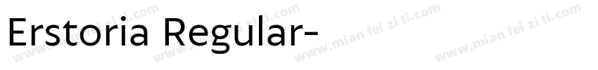Erstoria Regular字体转换